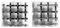 The grid is corrugated